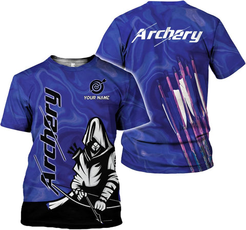 Artparel Personalized Archery Shirt 3D Archery Target Bow Archery Shirts for Men Women Archer Archery Lovers T-Shirt S-5XL