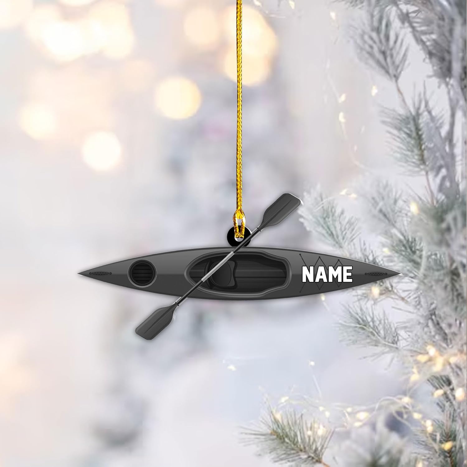 Royal Fight Personalized Kayak Ornament Lake Kayaking Board Ornament Kayak Gift for Christmas Tree Kayaking Christmas Ornament Kayaking Gifts Ornaments (Kayak 7)