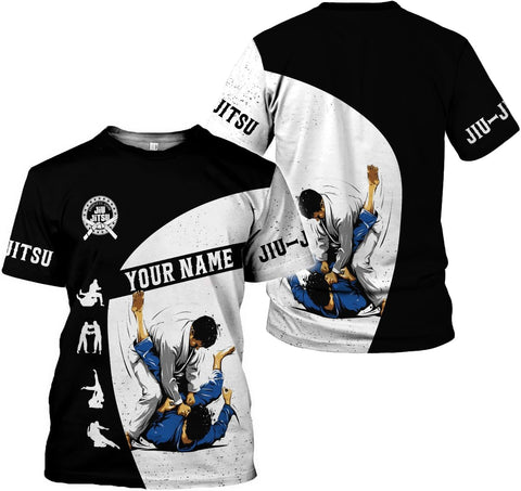 Personalized Jiu Jitsu 3D Shirts for Men, Women Jiu Jitsu Shirt, Jiu Jitsu Gifts, Jiu Jitsu T Shirt, Jujitsu Gifts (HD295)