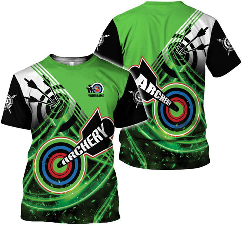 Artparel Personalized Archery Shirt 3D Archery Target Bow Archery Shirts for Men Women Archer Archery Lovers T-Shirt S-5XL