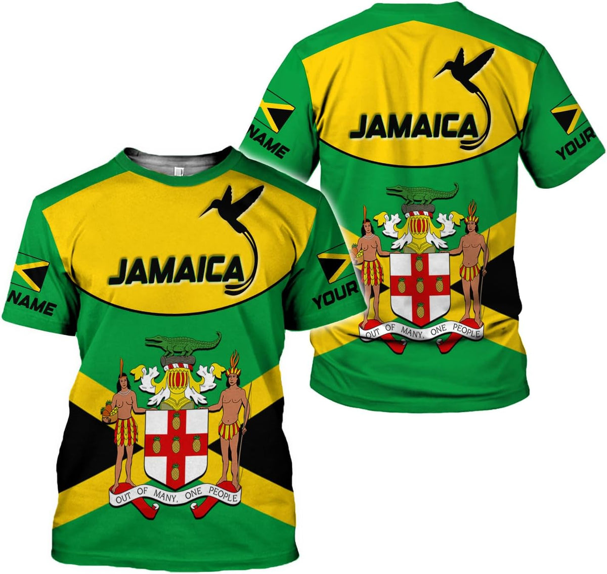 MoonArt Personalized Jamaica Shirt Custom Jamaica Flag Lion Hoodie for Men and Women, Jamaican Pride T-Shirt, Jamaicana
