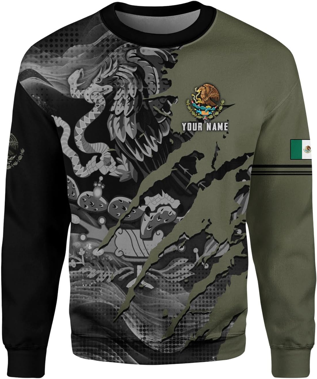 Personalized Name Mexican Shirts for Men, Customized Mexico Shirts for Men, Mexico Shirts for Women Mexico Shirt Eagle Flag