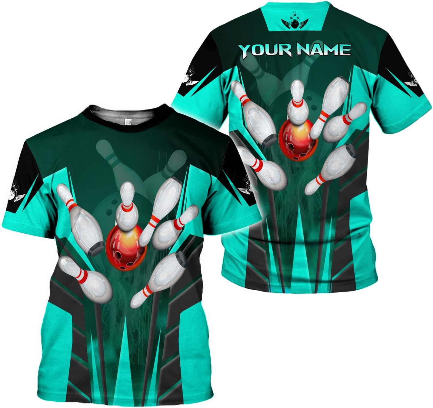 Rivelus Custom 3D Bowling Shirts Personalized for Men and Women - Unique Team Shirt & Gifts for Bowling Lovers