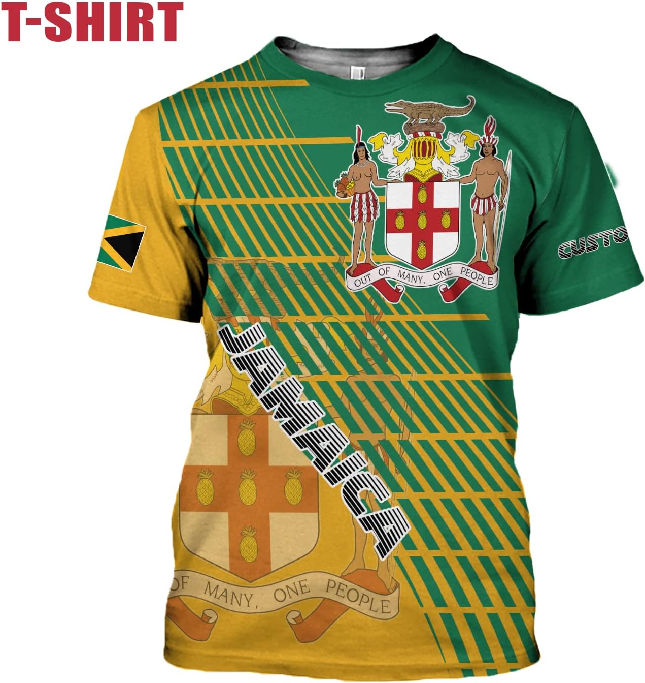 Personalized Jamaica Shirt Custom Jamaica Flag Lion Hoodie for Men and Women, Jamaican Pride Hoodie, Jamaicana Hoodie