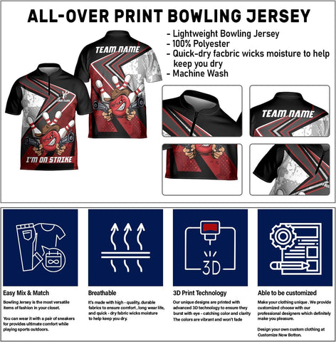 Custom Bowling Jersey for Men & Women - Style Shirts for Team