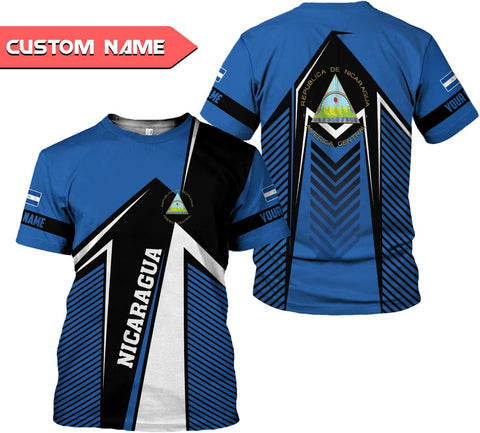 Personalized Nicaragua Shirt Custom Nicaragua Flag Lion Shirt for Men & Women Nicaraguan Camisas T-Shirt, Nicaragua Tshirt