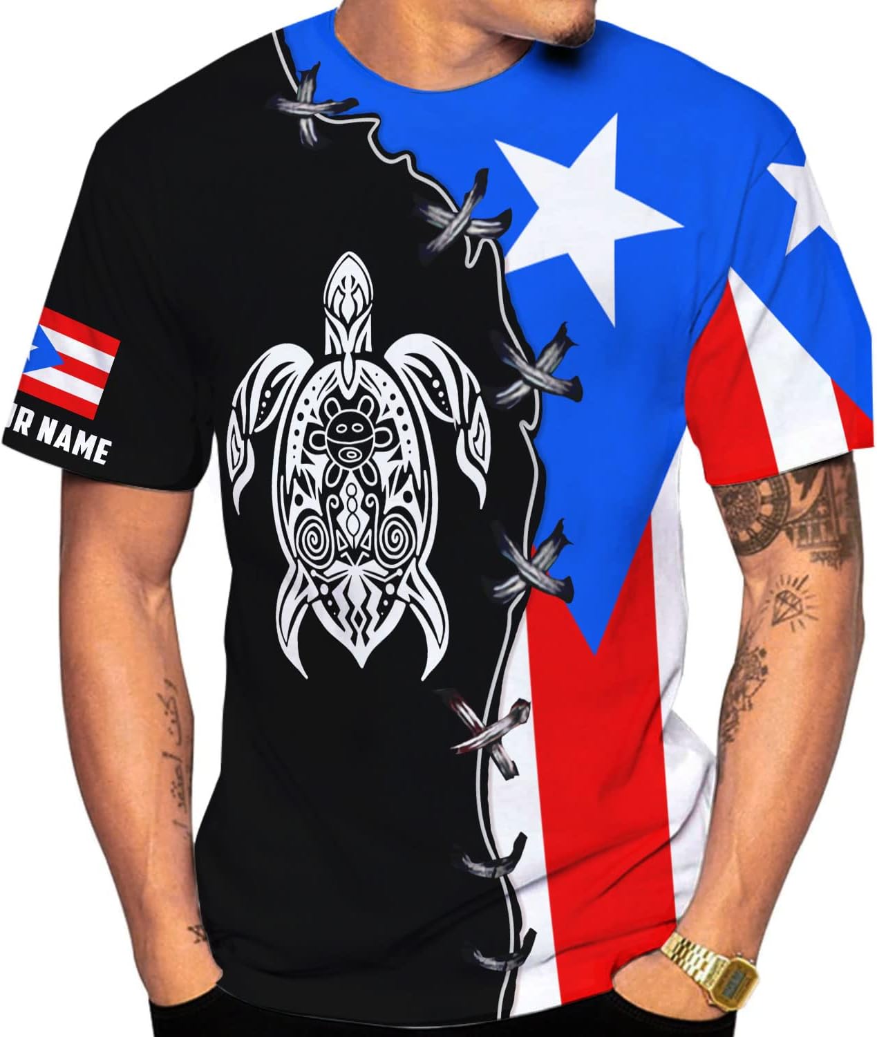 Mostefy Personalized Name Puerto Rico Shirt, Customized Puerto Rico Shirt for Men and Women, Sweatshirt, Hoodie, Zip Hoodie