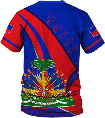 Mostprints Personalized Haiti Shirt 3D, Haitians Flag Pride Shirt, Haiti Shirts for Men & Women, Haitian Pride Tshirt 1