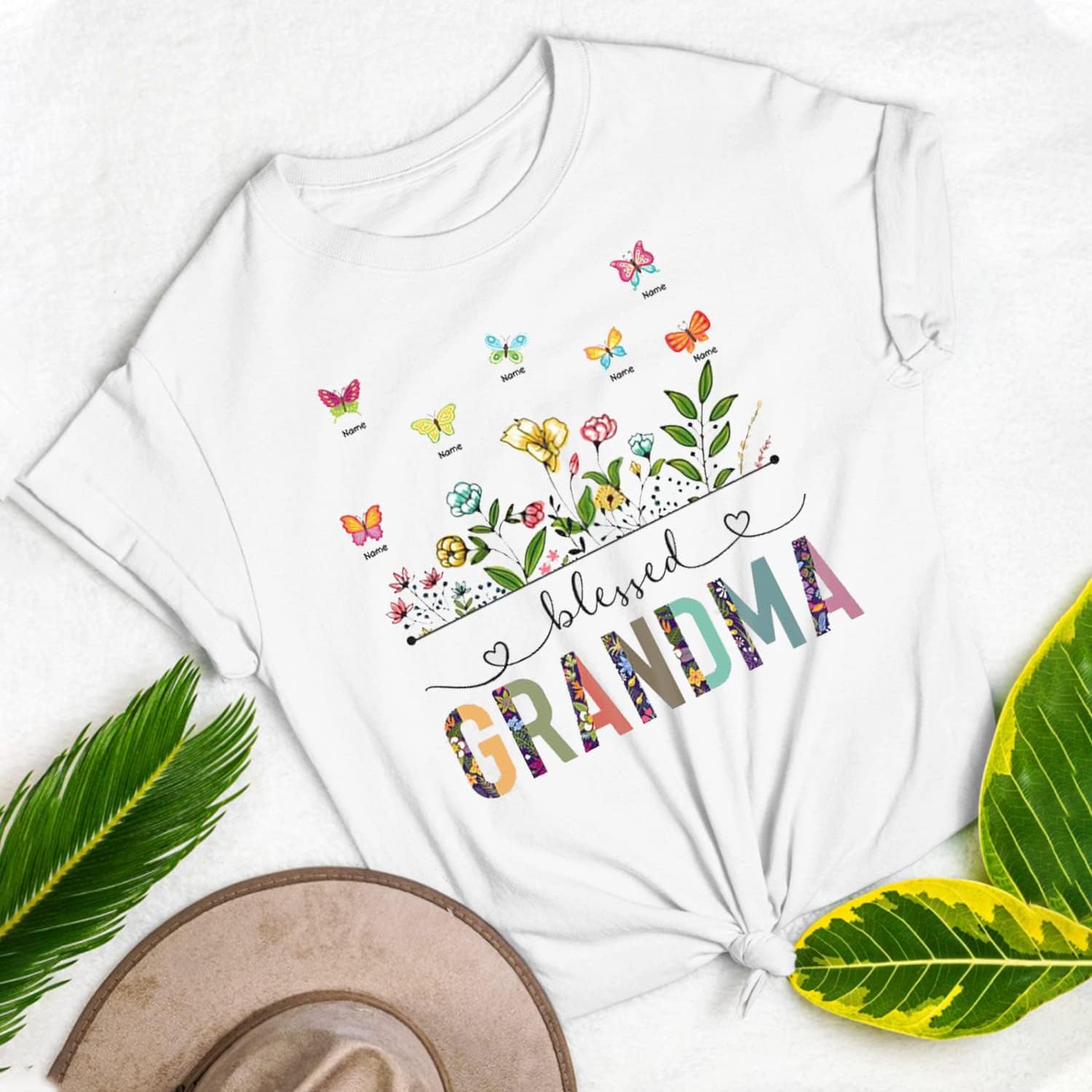 Personalized Grandma Shirt, Custom Mom T-Shirt with Nickname and Kid's Name Shirt, Shirt for Women, Mother's Day, Birthday