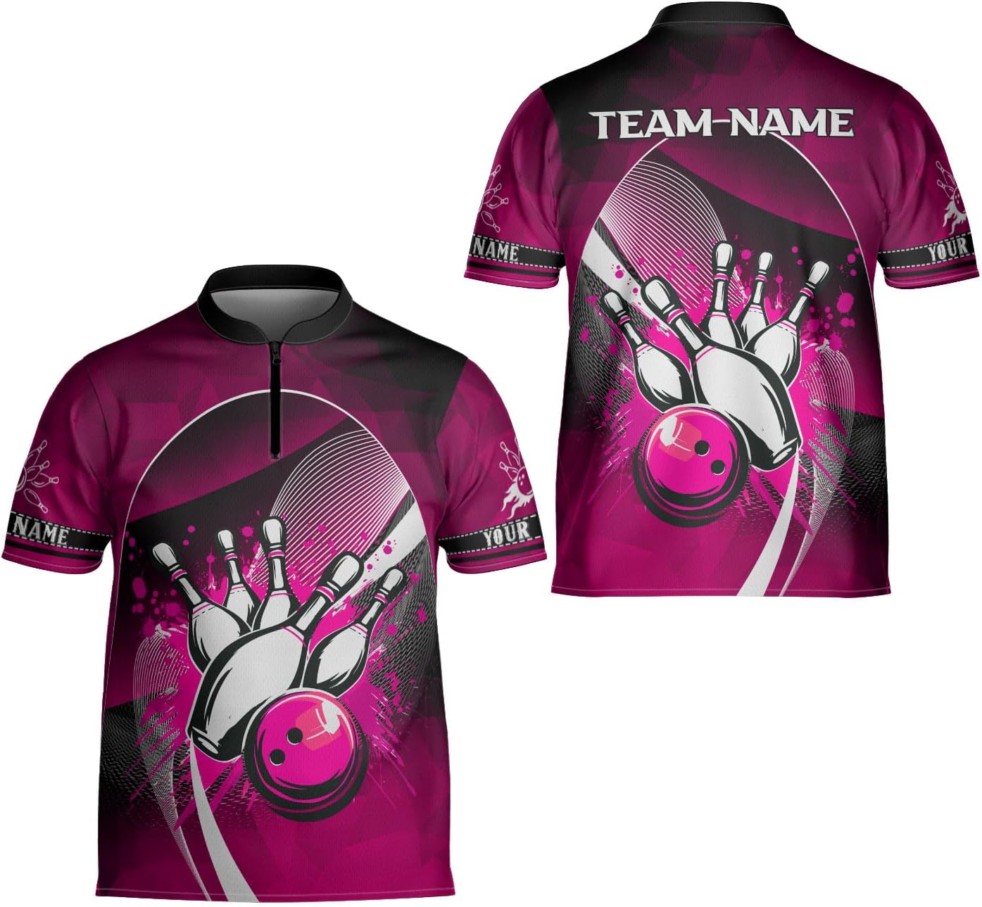 Ligthuy Personalized Bowling Jersey 3D, Bowling Shirts for Team, Bowling Shirt Unisex for Men Women, Bowling Shirts for Men