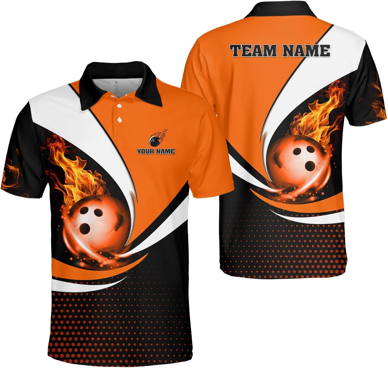 Mostprints Personalized Name Bowling Polo Shirts 3D for Men and Women, Bowling Shirt, Bowling Team