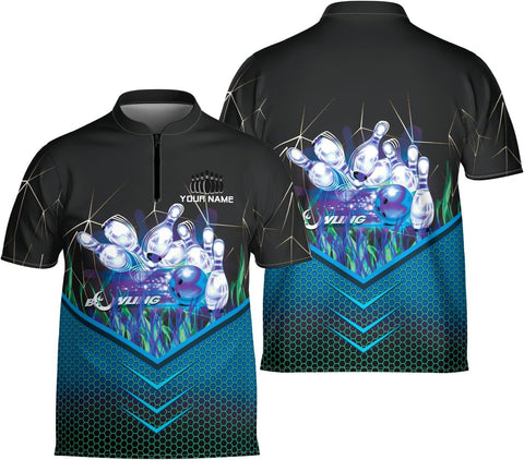 Ligthuy Personalized Bowling Jersey 3D, Bowling Shirts for Team, Bowling Shirt Unisex for Men Women, Bowling Shirts for Men