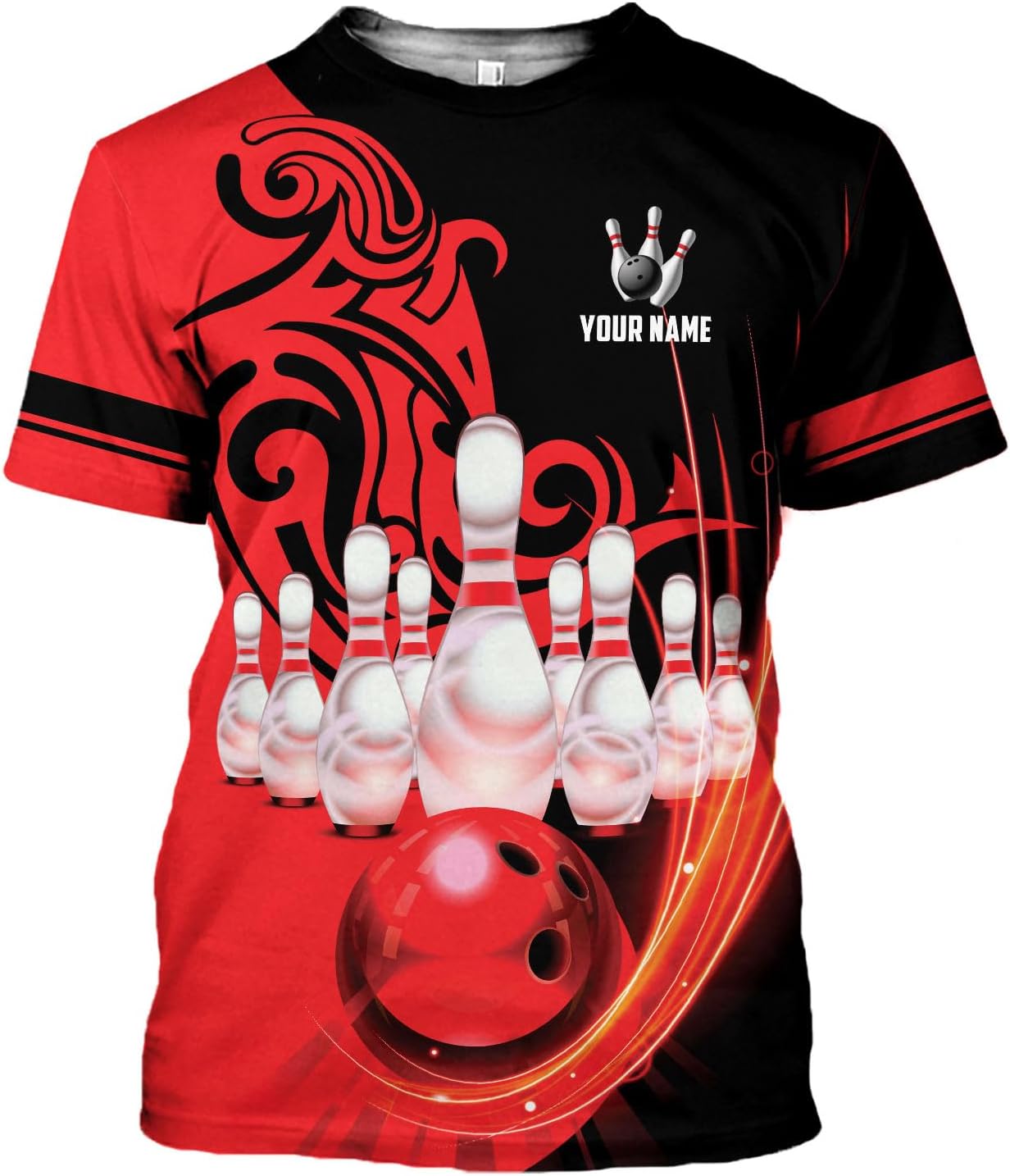 Personalized Bowling Shirt Custom Name Bowling Jersey Shirts Gift for Women & Men Womens Polo Team 3D Unisex Short Sleeve