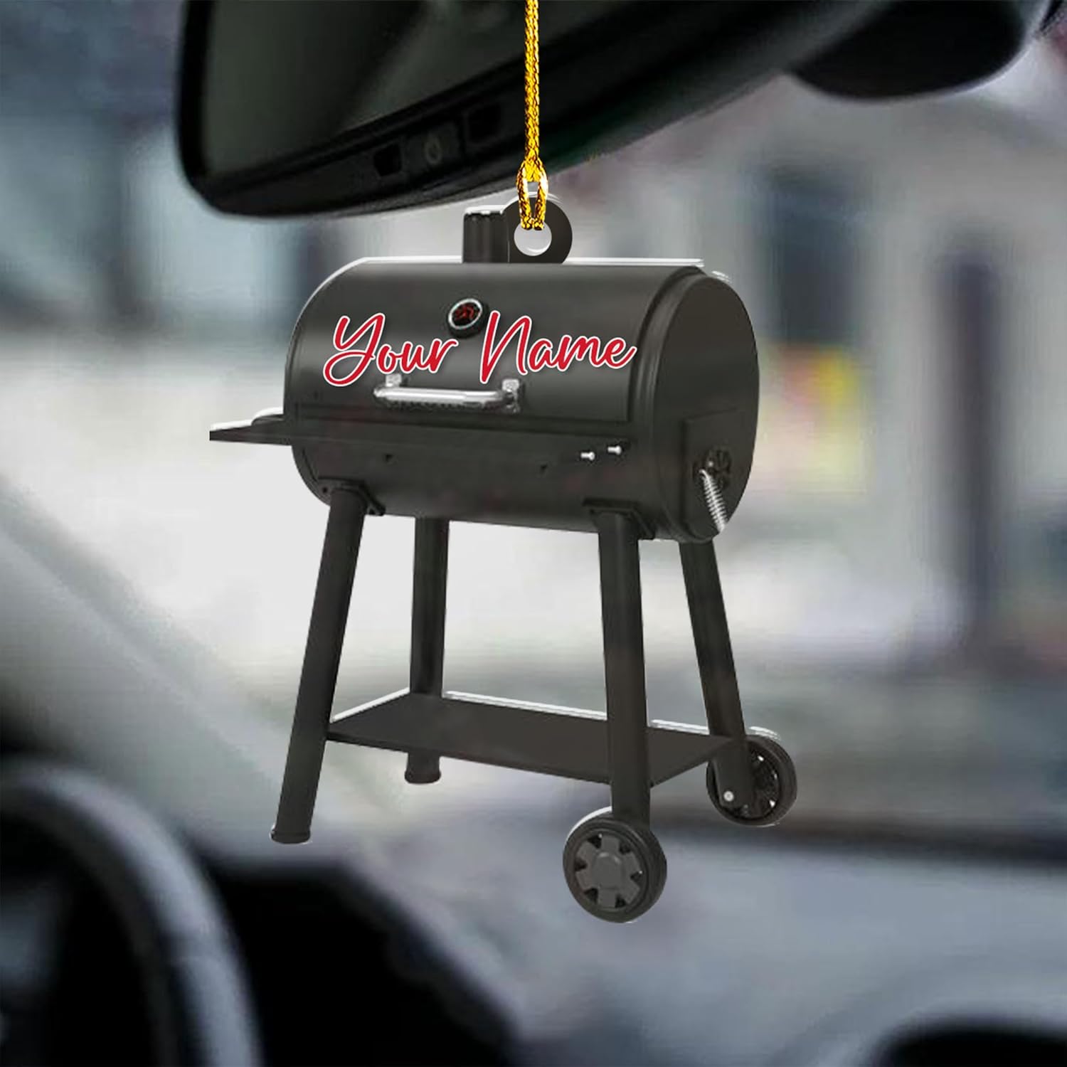 Personalized Grill Christmas Ornaments, BBQ Grill Ornament 2024, Smoker Christmas Ornament, Barbeque BBQ Ornament, Grilling Christmas Ornaments Cooking Hanging Gift for Griller Grill Master (BBQ15)