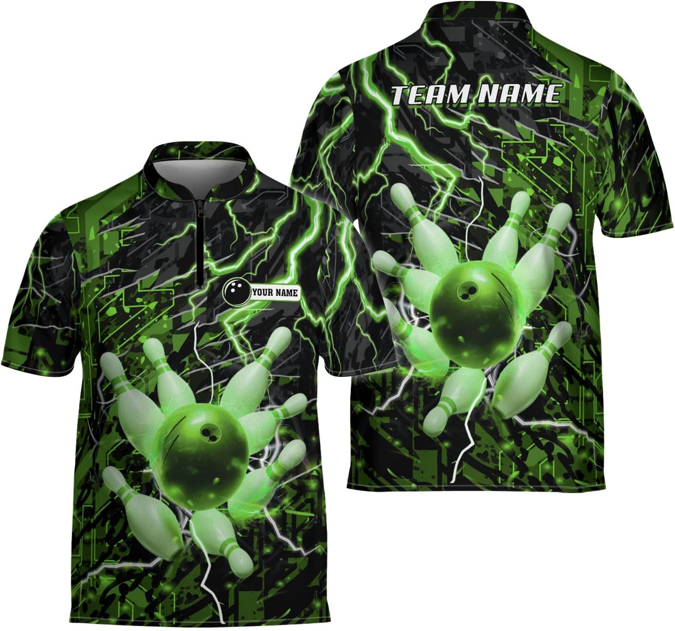Ligthuy Personalized Bowling Jersey 3D, Bowling Shirts for Team, Bowling Shirt Unisex for Men Women, Bowling Shirts for Men