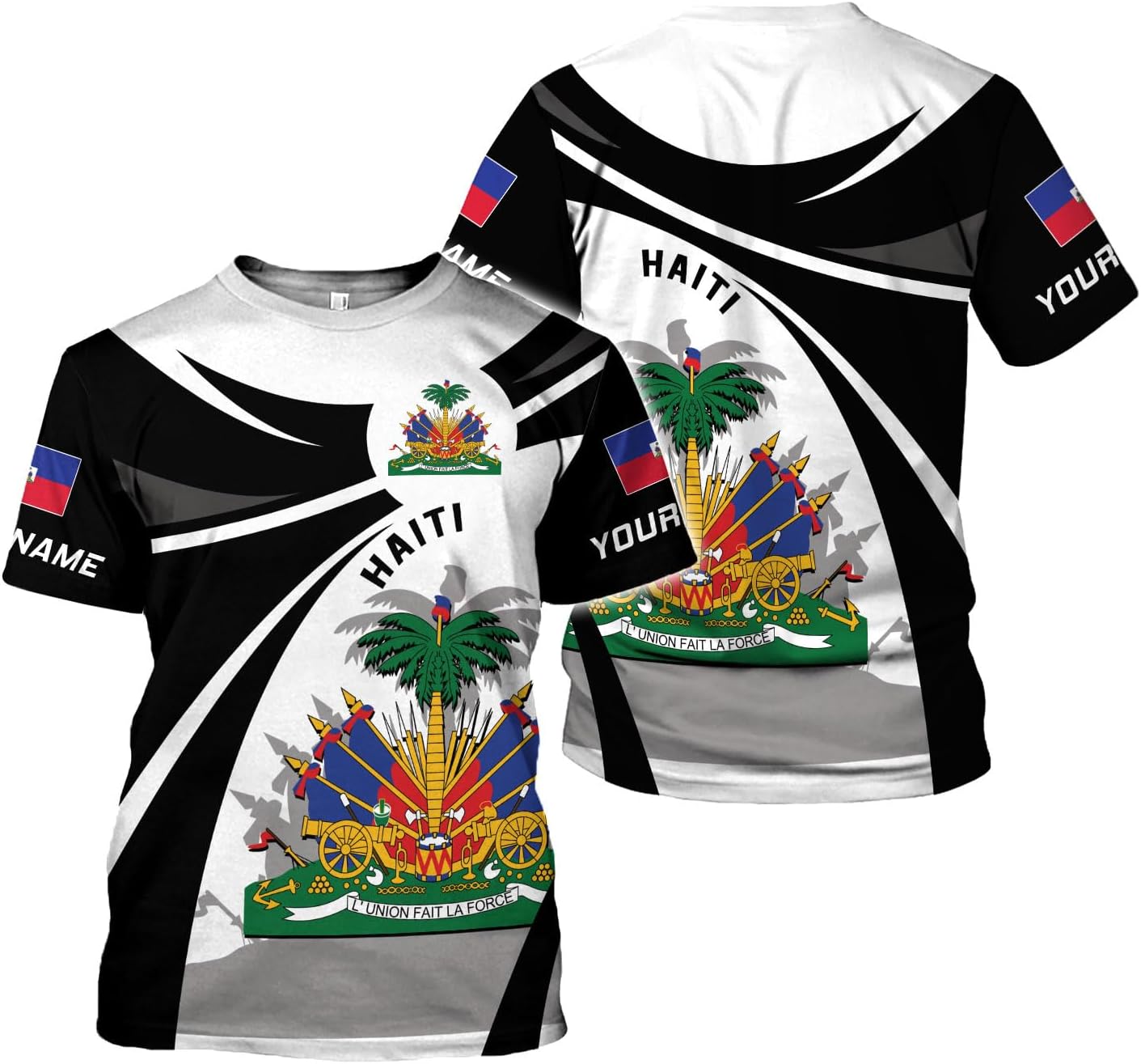 Mostprints Personalized Haiti Shirt 3D, Haitians Flag Pride Shirt, Haiti Shirts for Men & Women, Haitian Pride Tshirt S-5XL