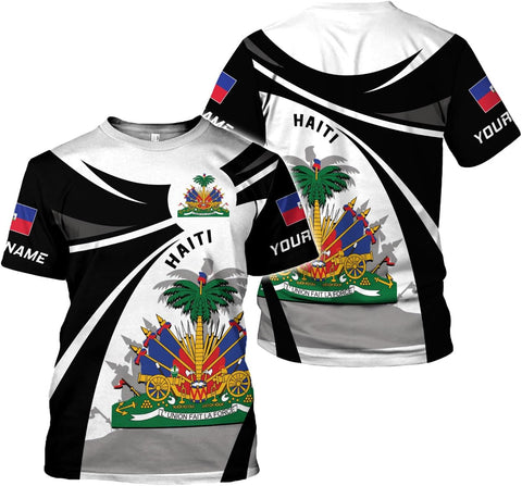Ligthuy Personalized Haiti Shirt 3D, Haitians Flag Pride Shirt, Haiti Shirts for Men & Women, Haitian Pride Tshirt S-5XL
