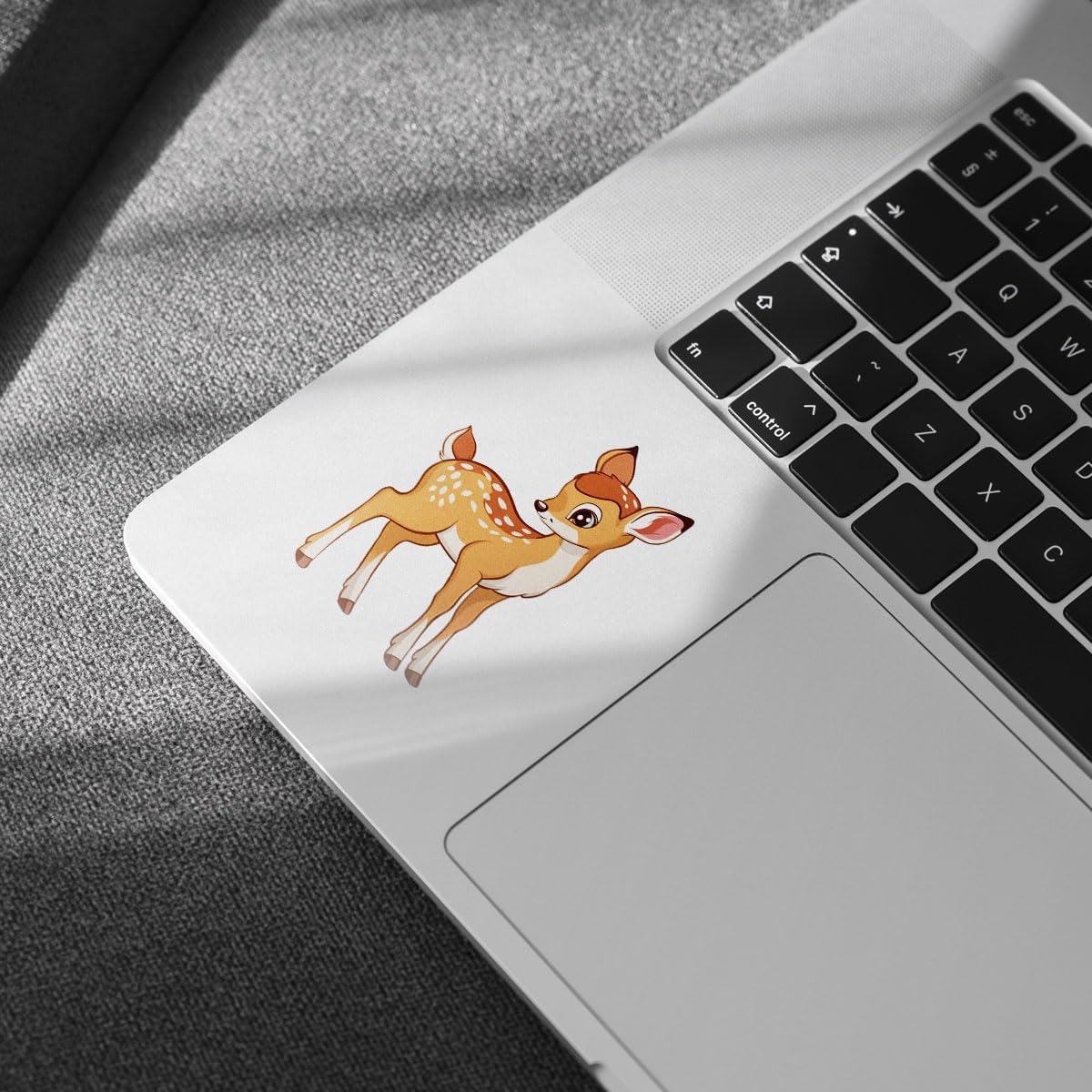 (3Pcs) Cute Baby Deer Vinyl Sticker, Lovely Deer Doe Animal Stickers, Deer Hunter Decal, Deer Face Decal, Hunting Gifts - Stickers for Laptop Water Bottle Phone Car Window Helmet 3 Inches (Deer 2)
