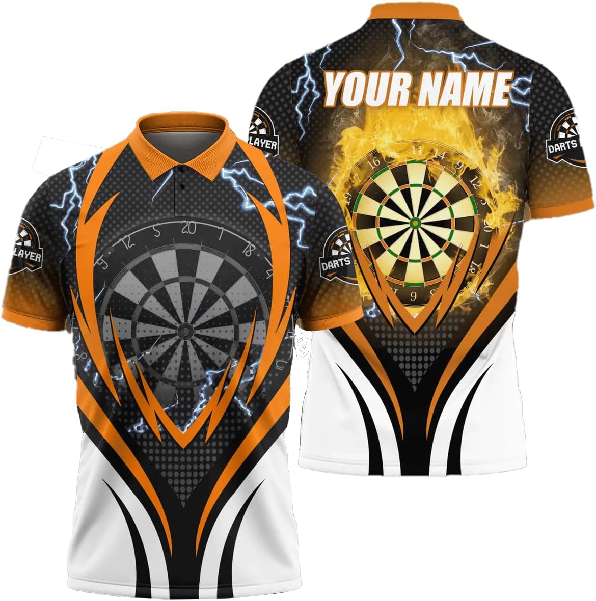Personalized Name Dart 3D Polo Shirt, Dart Shirts, Mens Dart Shirts, Funny Dart Tshirts, Dart Team Shirts Gifts (Dart 2)