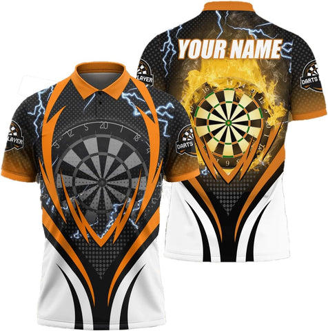 Personalized Name Dart 3D Polo Shirt, Dart Shirts, Mens Dart Shirts, Funny Dart Tshirts, Dart Team Shirts Gifts (Dart 2)