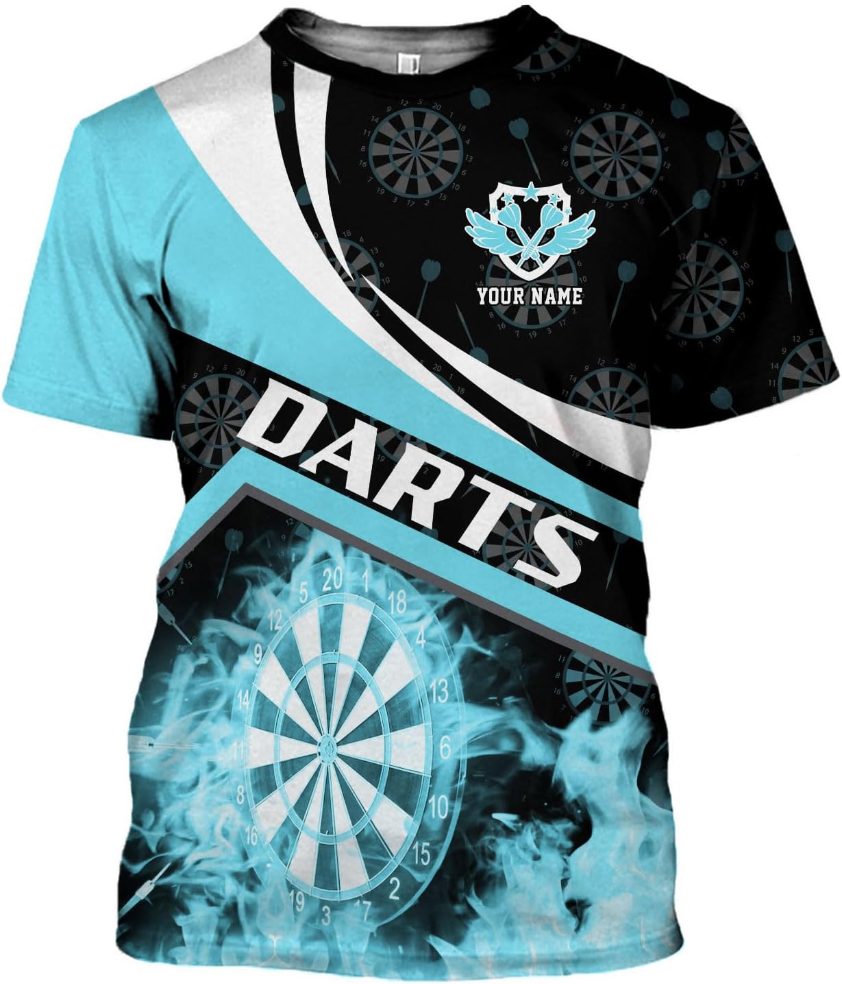 mostprints Personalized Dart Shirts, Darts Shirts for Men, Dart Jerseys for Teams, Dartboard Players Shirt Darts Board Gift