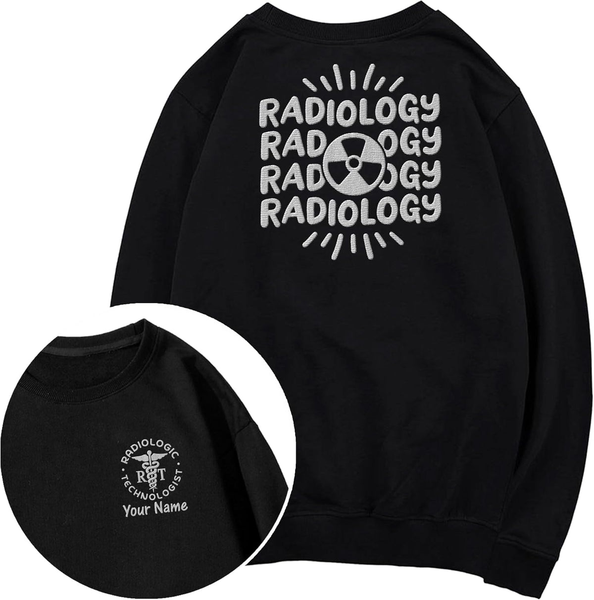 Leeprints Radiology Technician Sweatshirt, Personalized Xray Tech Shirt, Radiologic Technologist Gift, X-Ray Rad Tech Sweater