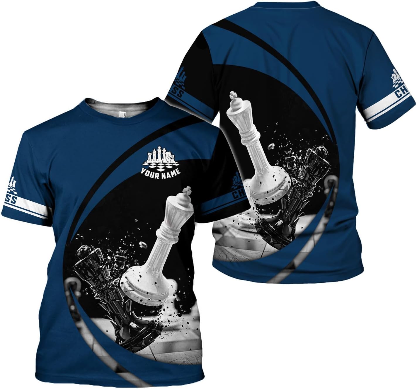 Woseprints Personalized Chess Shirt Gifts for Chess Lovers, Chess Shirts for Men Women Gifts for Chess Players, Chess Tshirt