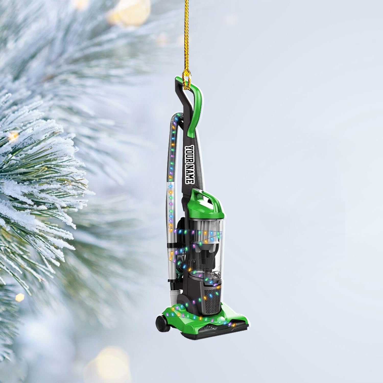 Royal Fight Custom Vacuum Cleaner Christmas Ornament Automated Pool Cleaner Ornament Robot Cleaner Ornament Xmas Gift for Housewife Housekeeper Robotics Cleaner Ornament (VC13)