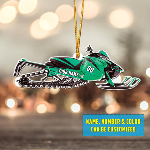 RoyalBro Personalized Snowmobile Ornament Snowmobile Gear Shoes Christmas Ornament for Snowmobile Lovers, Snowmobile Christmas Ornament Gift for Snowmobile Lovers (Style 3)