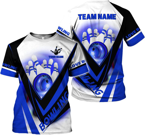 Rivelus Custom 3D Bowling Shirts Personalized for Men and Women - Unique Team Shirt & Gifts for Bowling Lovers