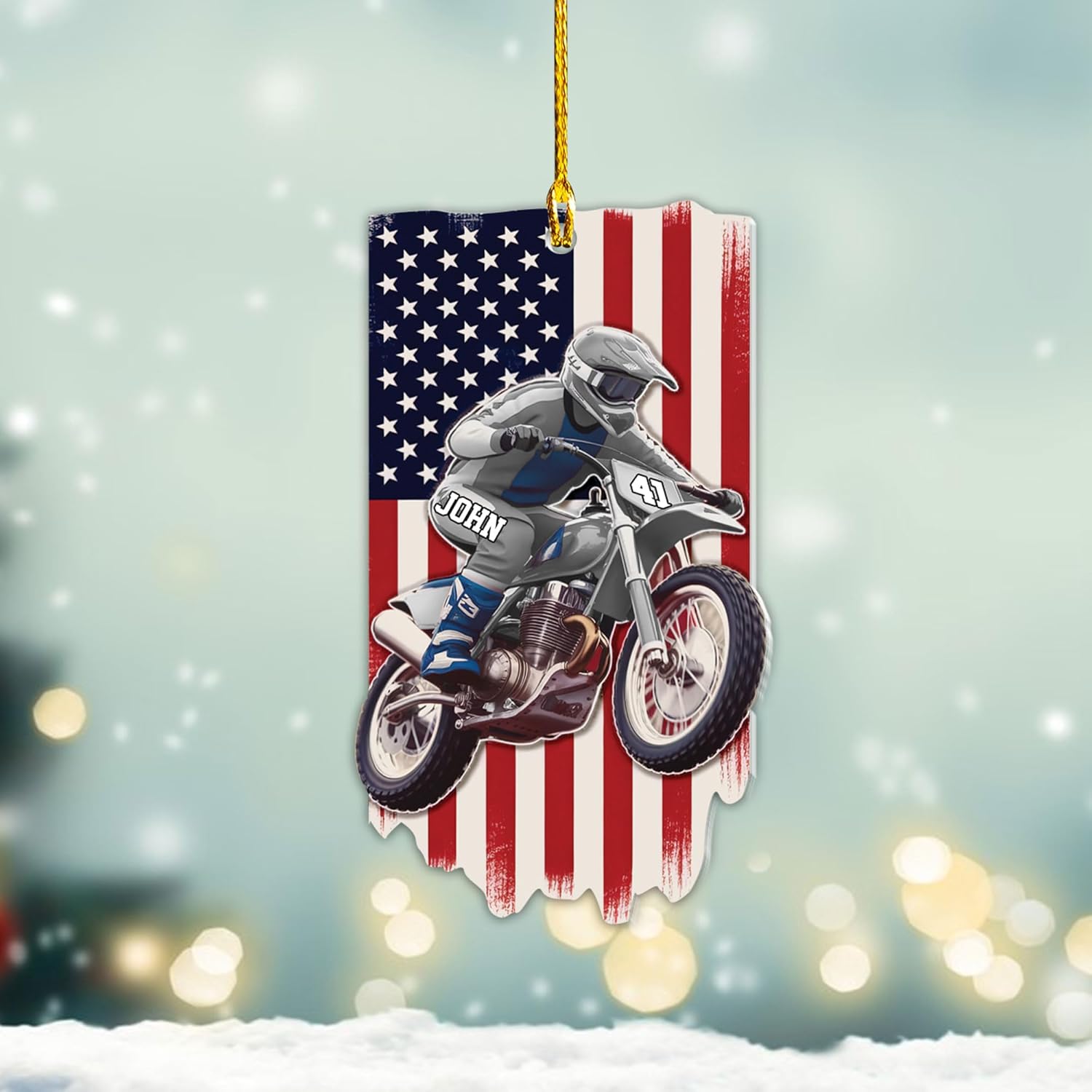 Personalized Dirt Bike Ornament, Motocross Christmas Ornament 2024, Dirt Bike Player Ornament, Dirt Bike Tree Decor, Dirt Bike Ornaments Gifts for Dirt Bike Lovers, Players (MTC14)