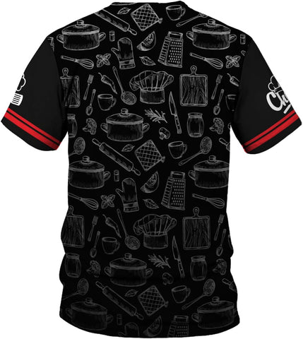 Custom Personalized 3D Chef Shirt Gifts for Lover