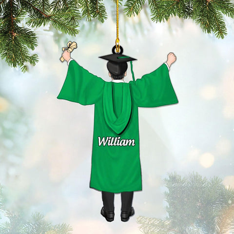 Personalized Graduation Ornaments Class of 2024 Graduation Gown Ornament Gifts Graduation Ornaments Class of 2025 College Graduation Ornaments Class of 2024 Graduate Ornament Tree Hanging Decor (G2)