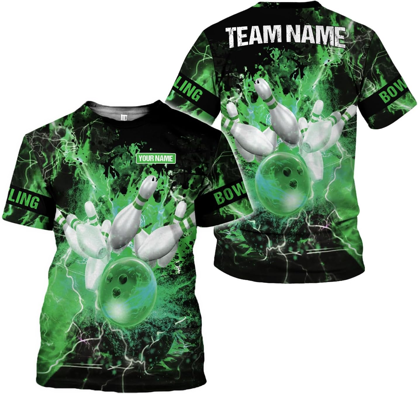 Mostprints Personalized Name Bowling Shirts for Men and Women 3D, Bowling Shirts for Team Bowling, Bowling Shirts Gift