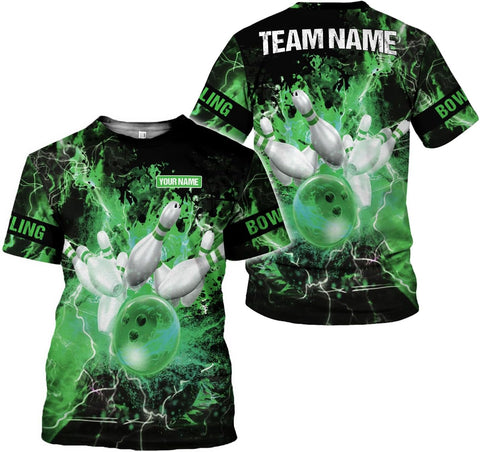 Mostprints Personalized Name Bowling Shirts for Men and Women 3D, Bowling Shirts for Team Bowling, Bowling Shirts Gift