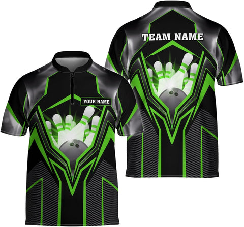 Ligthuy Personalized Bowling Jersey 3D, Bowling Shirts for Team, Bowling Shirt Unisex for Men Women, Bowling Shirts for Men
