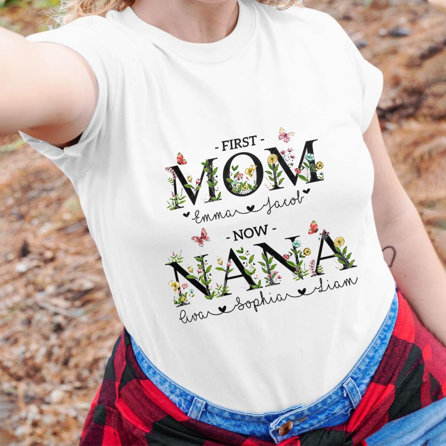 Personalized Mother's Day Tee, Mom and Grandma Belong to Kids, Grandkids Names Shirt for Nana Mimi Mom Grandma Mamaw