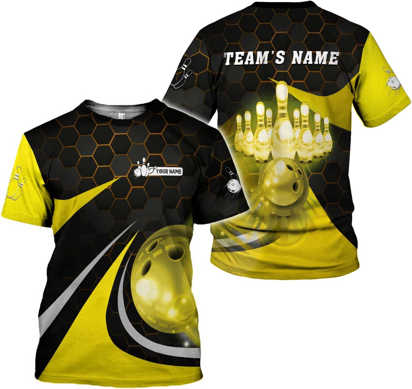 Rivelus Custom 3D Bowling Shirts Personalized for Men and Women - Unique Team Shirt & Gifts for Bowling Lovers