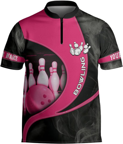 mostprints Personalized Bowling Jersey Gift 3D Custom Bowling Shirts for Team Name Bowl Bowler Shirt Unisex Cool Men Women