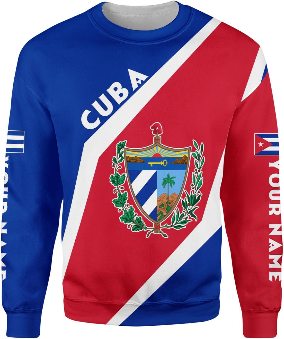 Ligthuy Personalized Name Cuba Shirt 3D, Cuban Tshirts for Men and Women, Cuba Flag Shirt, Sweatshirt, Hoodies, Zip Hoodies