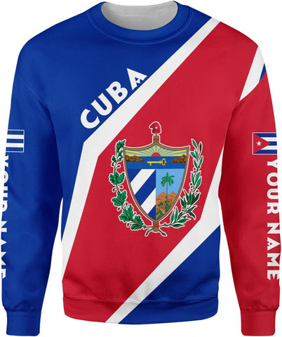 Ligthuy Personalized Name Cuba Shirt 3D, Cuban Tshirts for Men and Women, Cuba Flag Shirt, Sweatshirt, Hoodies, Zip Hoodies
