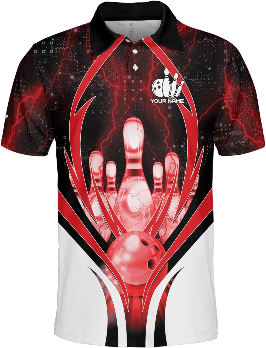 Custom Bowling Polo Shirt Personalized 3D Team Name Bowling Shirts for Men Women Jersey Unisex Bowler Short Sleeve Gift Tee