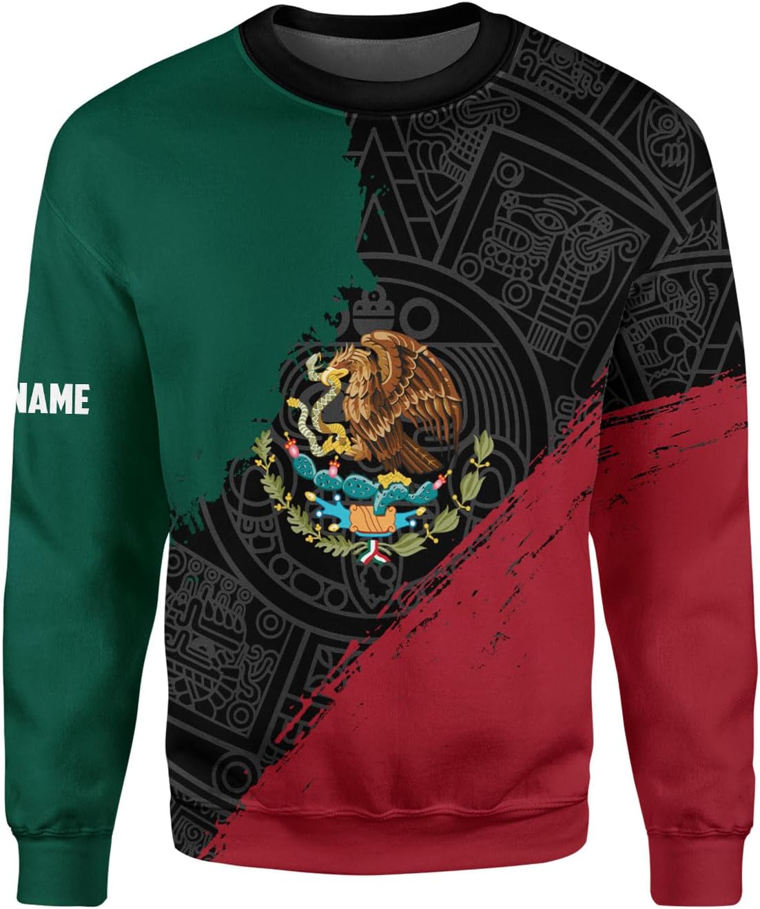 Personalized Mexican Shirts for Men 3D Customized Mexico Shirts for Men Mexico Shirts for Women Mexico Flag Shirt (HD175)