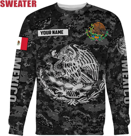 Personalized Name Mexican Hoodie 3D, Customized Mexican Hoodies for Men, Unisex Mexico Hoodie 3D, Mexico Hoodies for Men, Mexico Flag Gift for Women, T Shirt, Zip Up Hoodie, Sweatshirt HD26