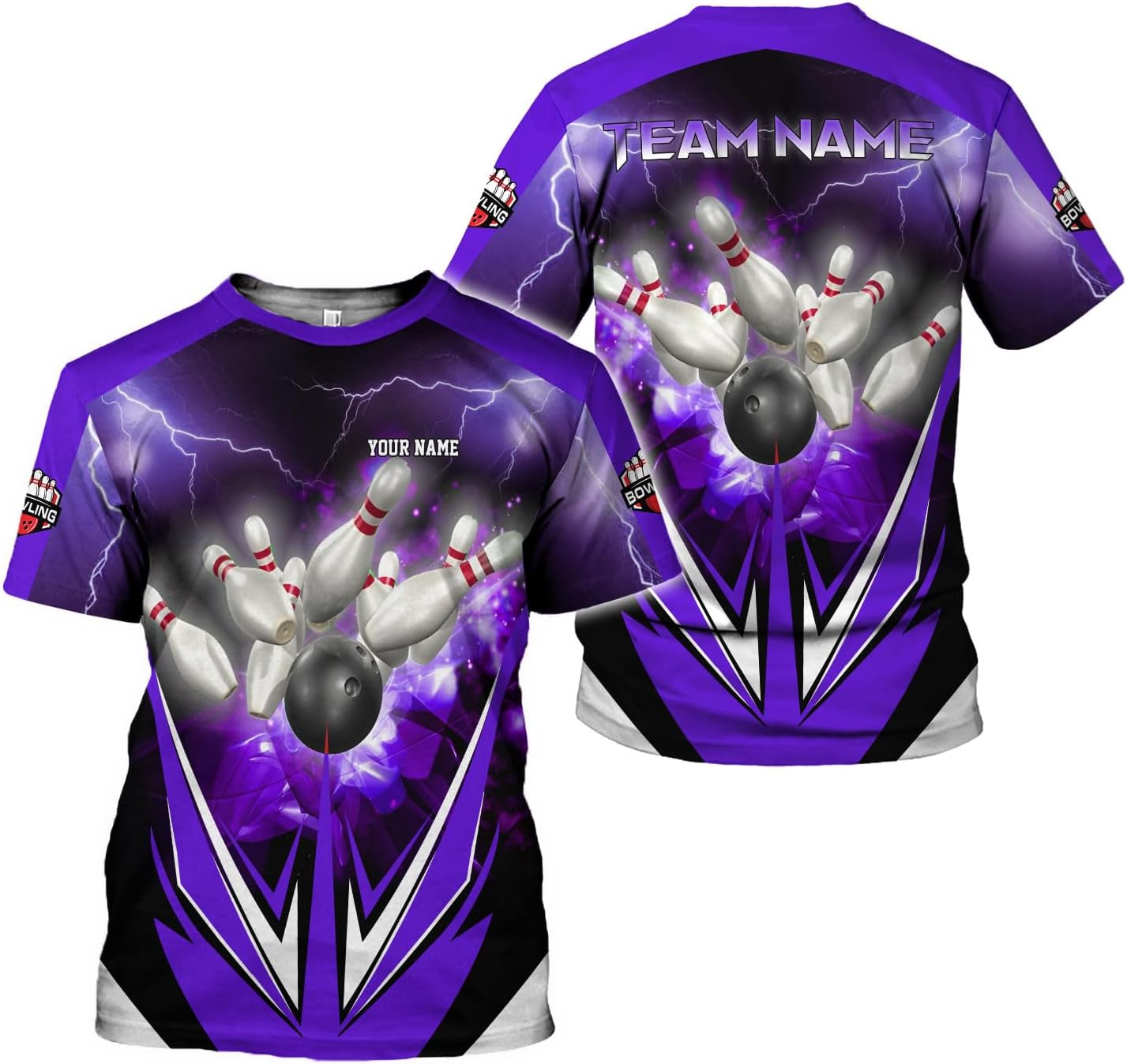 Rivelus Custom 3D Bowling Shirts Personalized for Men and Women - Unique Team Shirt & Gifts for Bowling Lovers