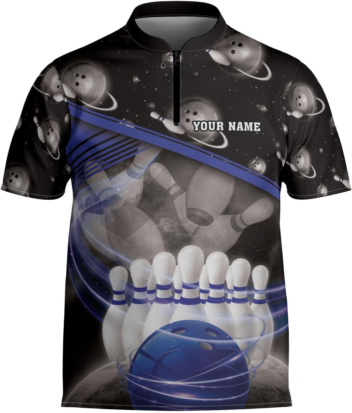 mostprints Personalized Bowling Jersey Gift 3D Custom Bowling Shirts for Team Name Bowl Bowler Shirt Unisex Cool Men Women