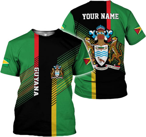 Parvii Personalized Guyana Shirts, Guyana Pride Tshirt, Guyanese Guyana Flag Shirt, Guyana Shirt for Men & Women, Guyana Gift
