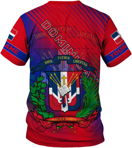 Ligthuy Personalized Dominican Shirt 3D, Dominican Republic Shirts, Dominican Flag Unisex Republica Dominicana Shirt S-5XL