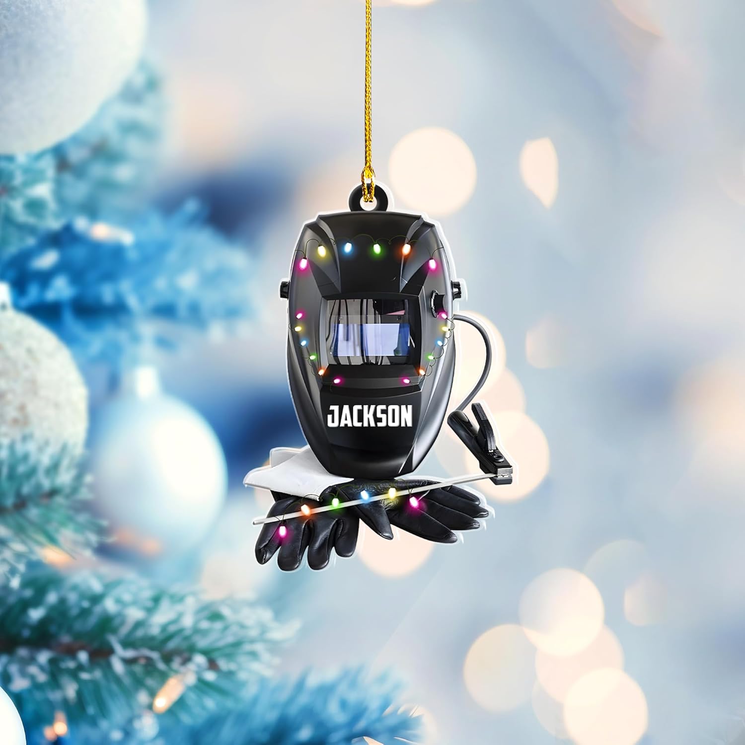 Artparel Personalized Welder Ornaments Custom Name Welder Christmas Ornament Custom Welder Gifts Welder Ornaments for Christmas Tree Welder Christmas Ornament (WD32)