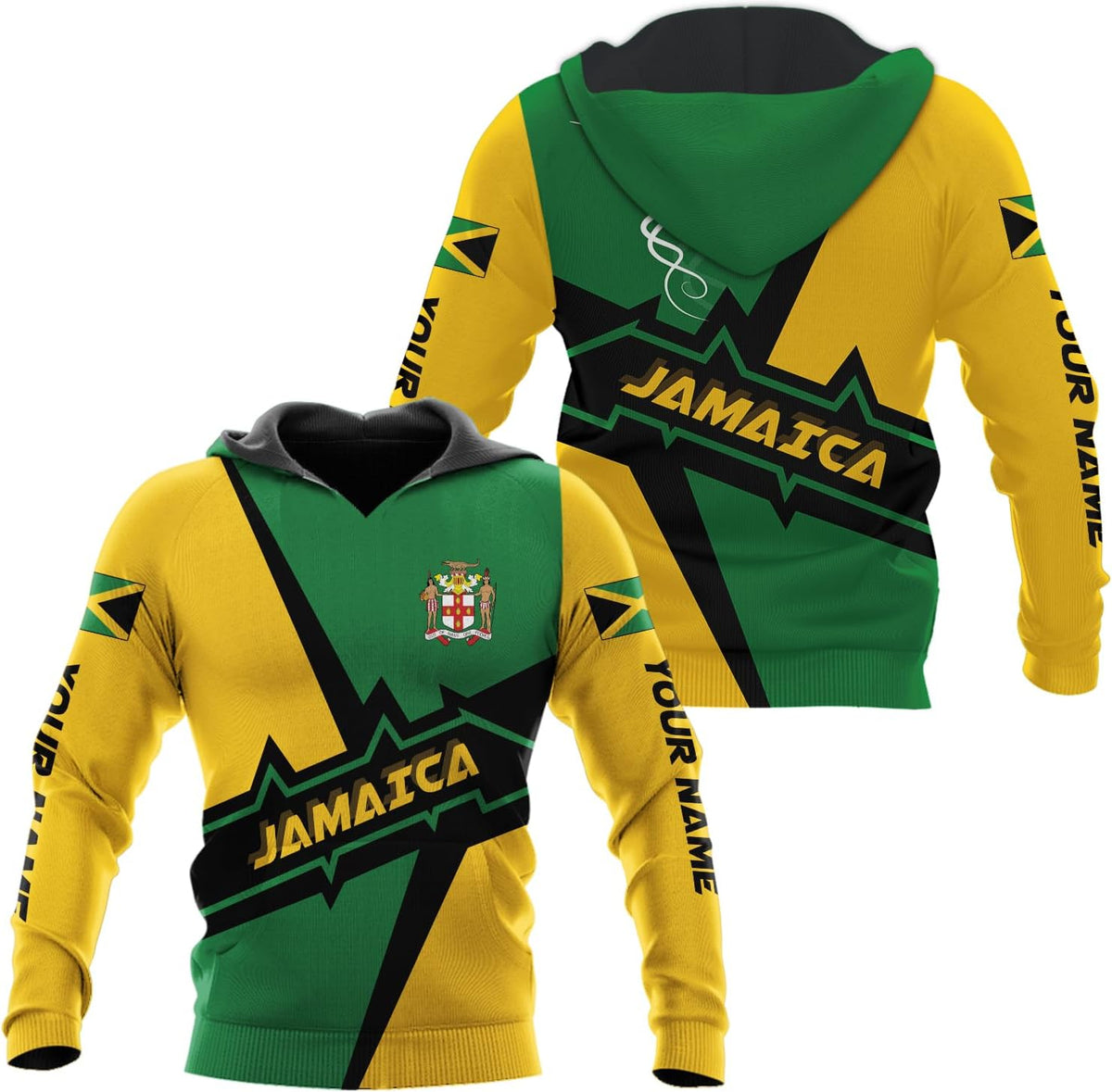 Personalized Jamaica Hoodie - Men & Women Jamaican Pride Shirt Gifts